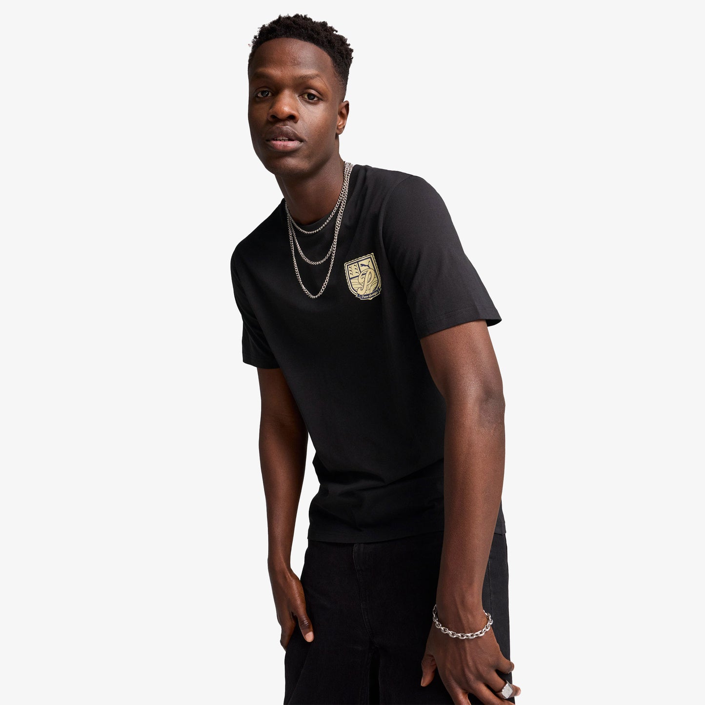 Puma Essentials Sports Legacy Erkek Siyah T-shirt