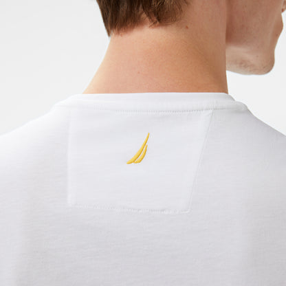 Nautica Erkek Beyaz Regular Fit T-shirt