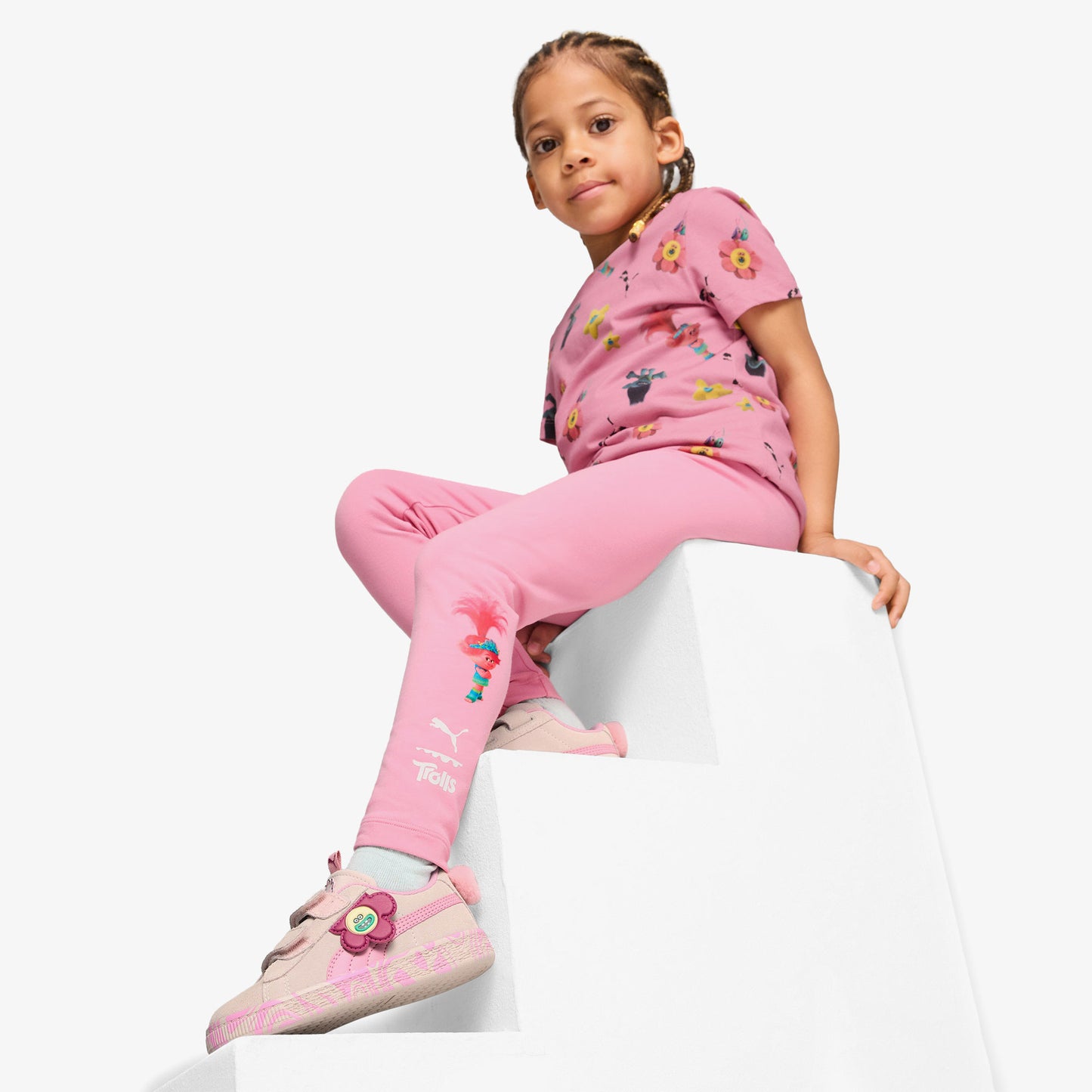 Puma X Trolls Leggings Çocuk Pembe Tayt