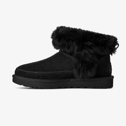 Ugg Classic Ultra Mini Chalet Kadın Siyah Bot