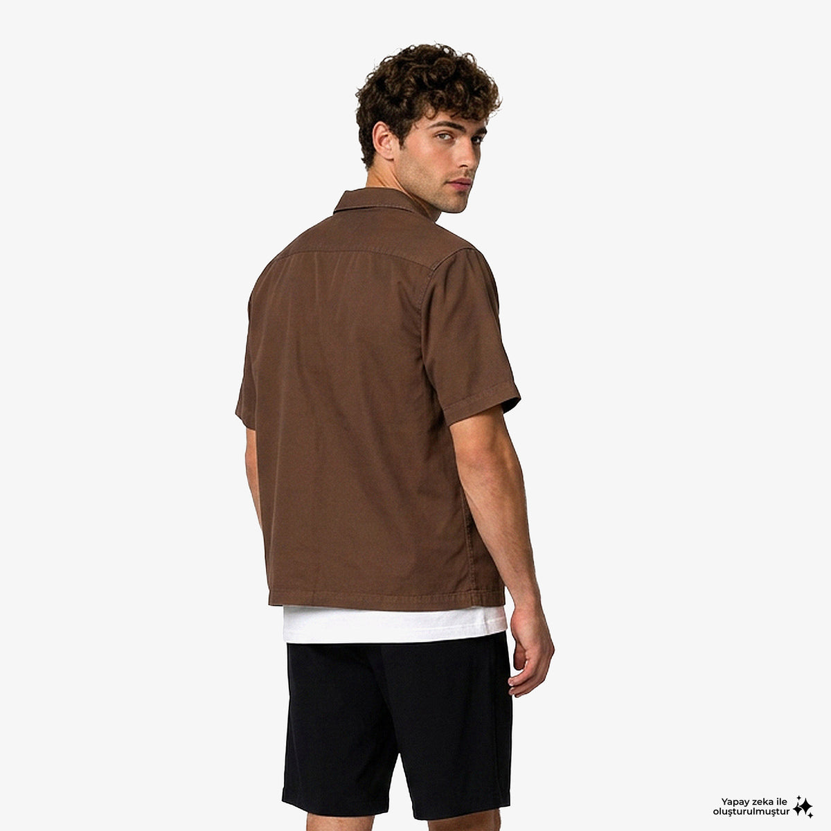 Dickies 246 Garment Dyed Erkek Kahverengi Gömlek