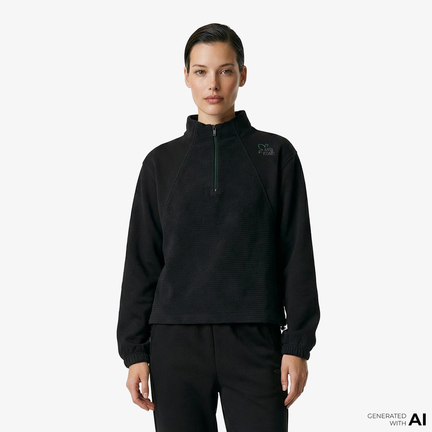 Anta Fearless Trip Kadın Siyah Sweatshirt