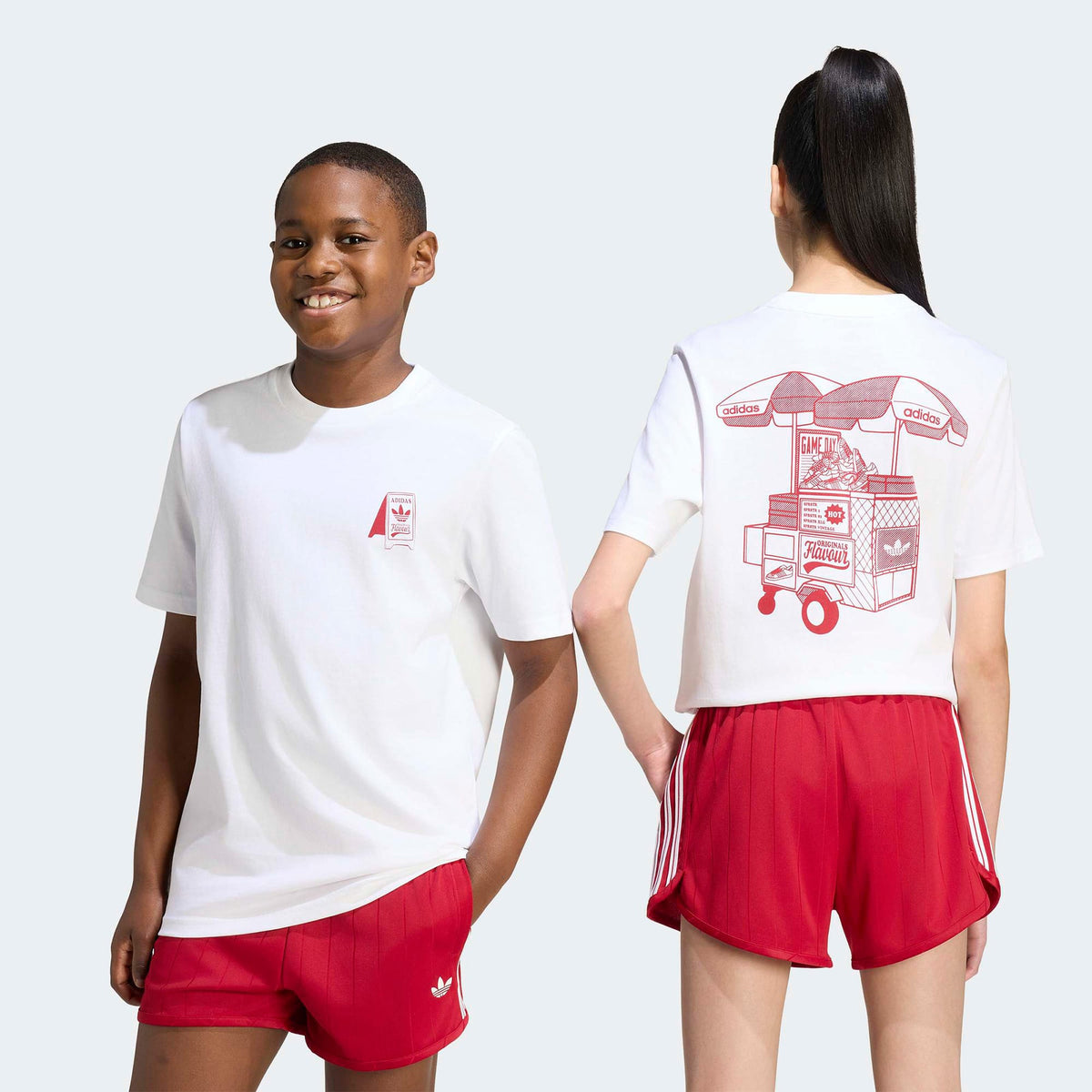 Adidas Loose Çocuk Beyaz T-shirt