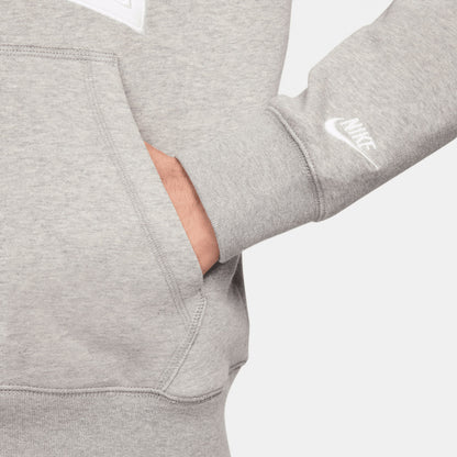Nike Club Fleece Uzun Kollu Erkek Gri Polo