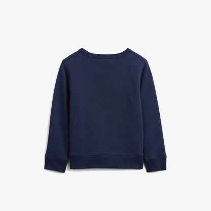 Gap V-bf Print Crew Çocuk Lacivert Sweatshirt