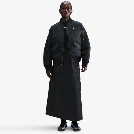 Nike Sportswear Therma-fit Reversible Kadın Siyah Bomber Ceket