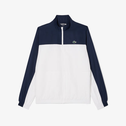 Lacoste Erkek Regular Fit Fermuarlı Renk Bloklu Beyaz Eşofman Takımı