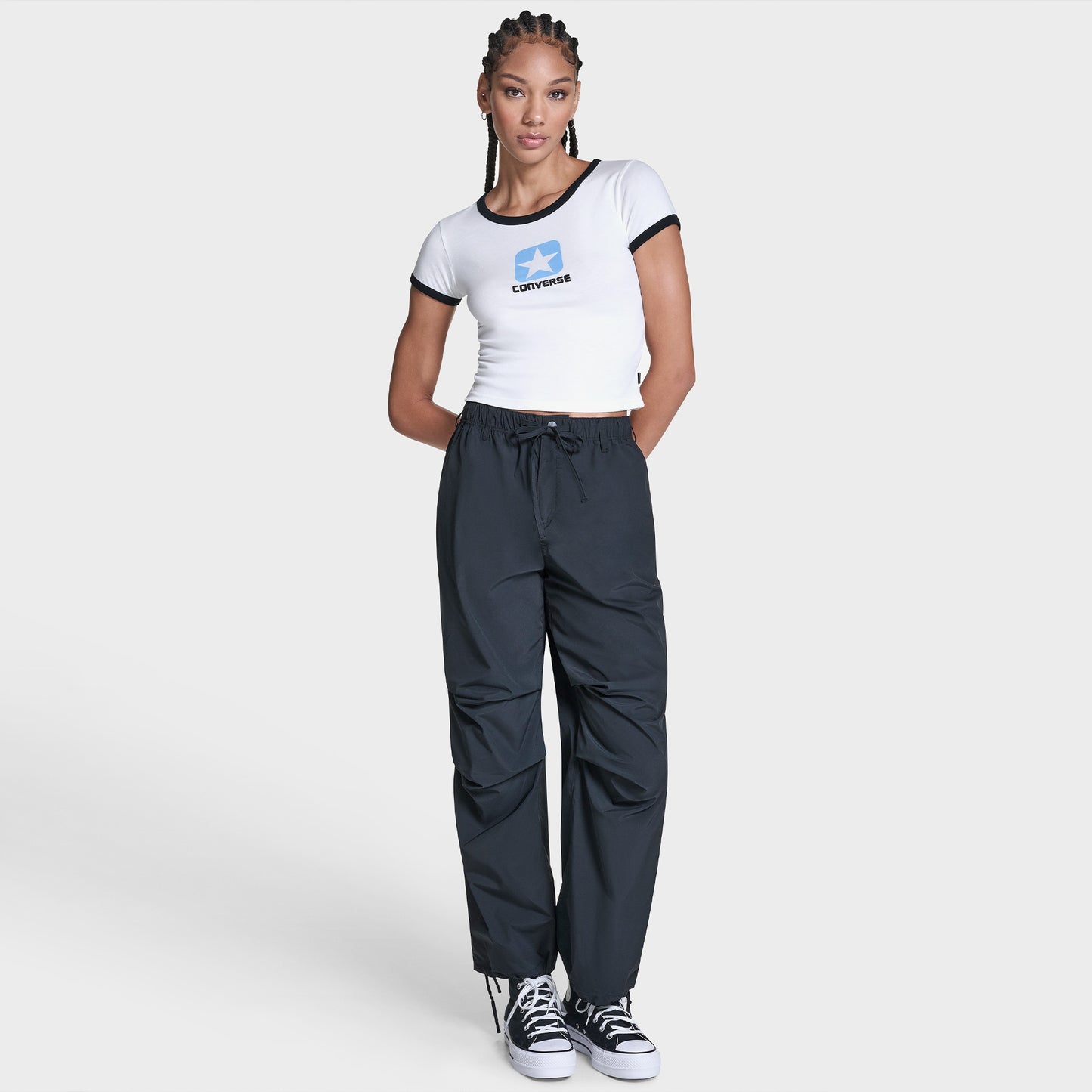 Converse Regular Fit Kadın Beyaz T-shirt
