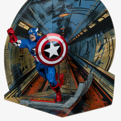 Mcfarlane Marvel Collection Captain America Unisex Renkli Figür