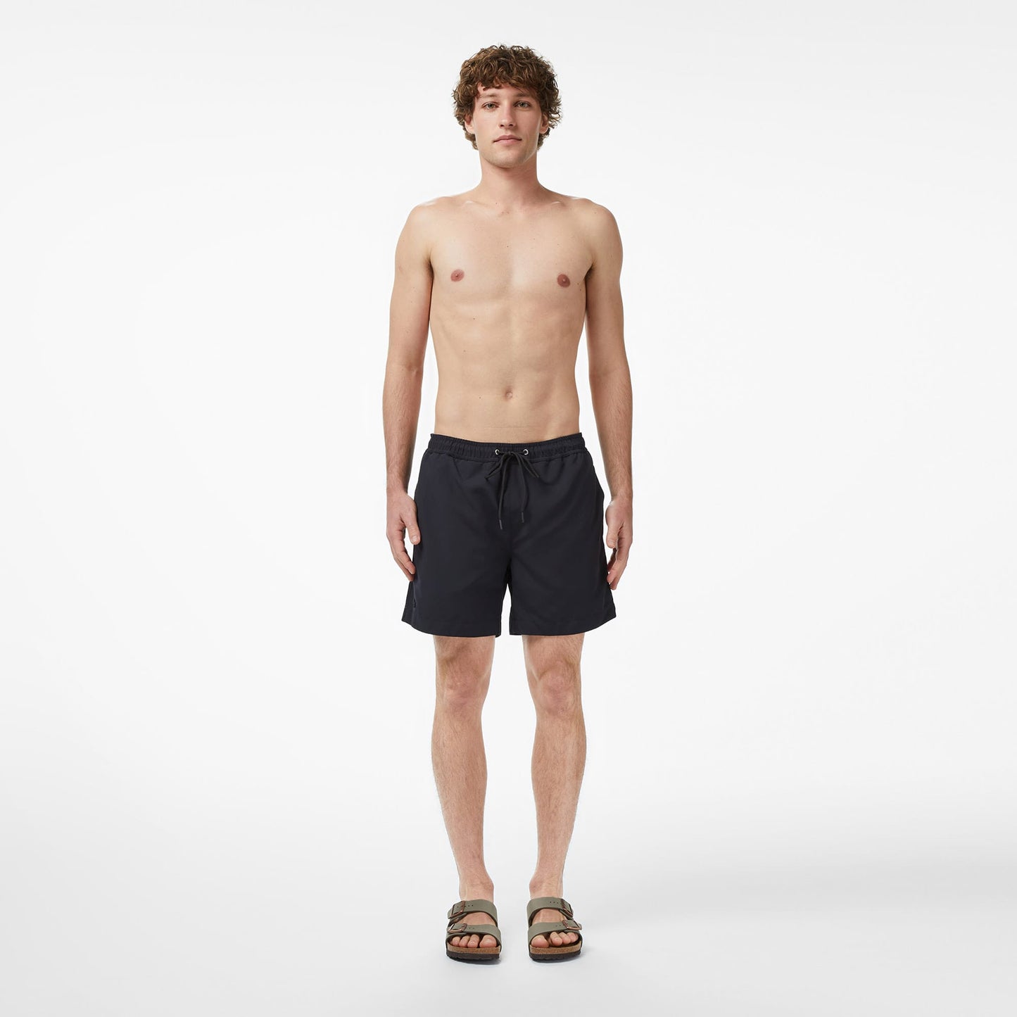 Lacoste Erkek Regular Fit Siyah Deniz Şortu