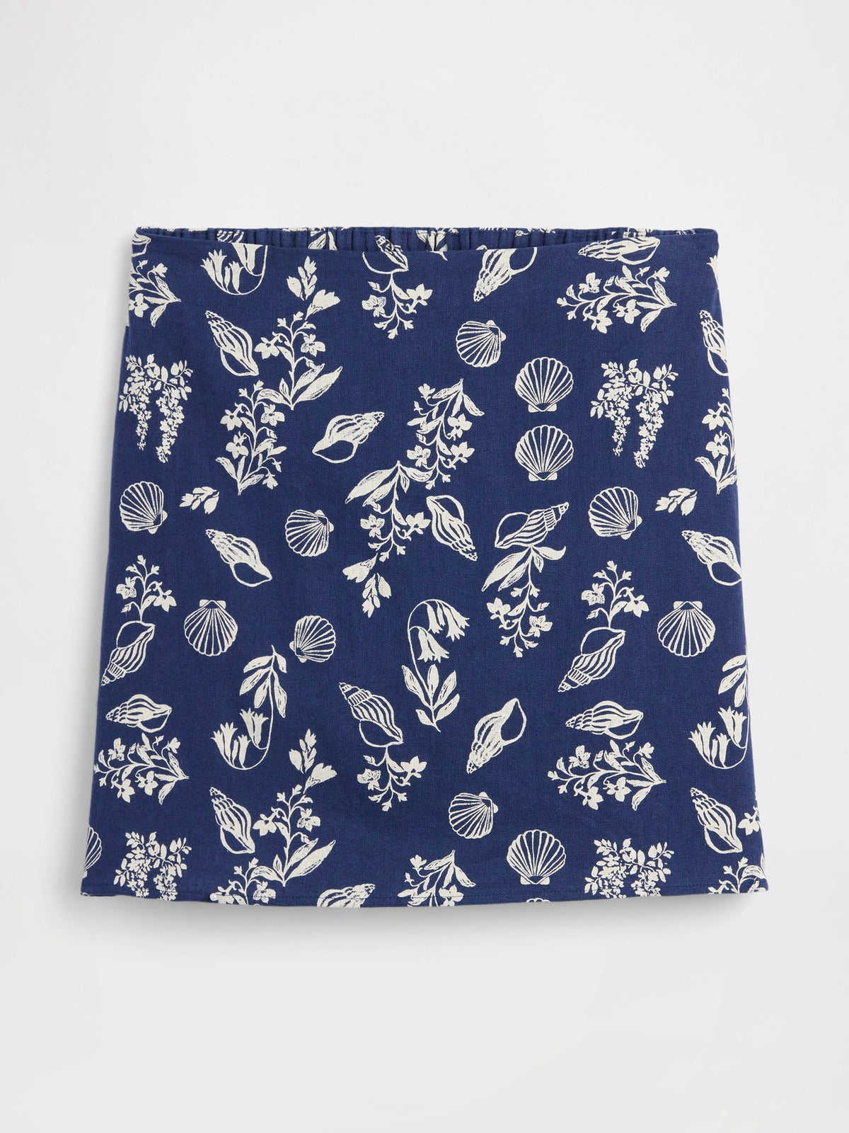Mavi Linen-blend Pull-on Mini Etek