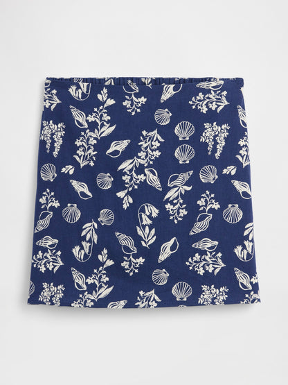Mavi Linen-blend Pull-on Mini Etek
