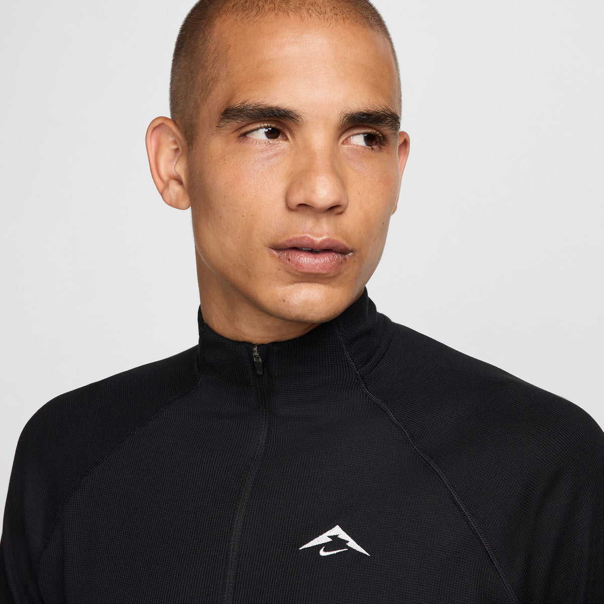 Nike Dri-fit Trail Midlayer Erkek Siyah Koşu Üstü