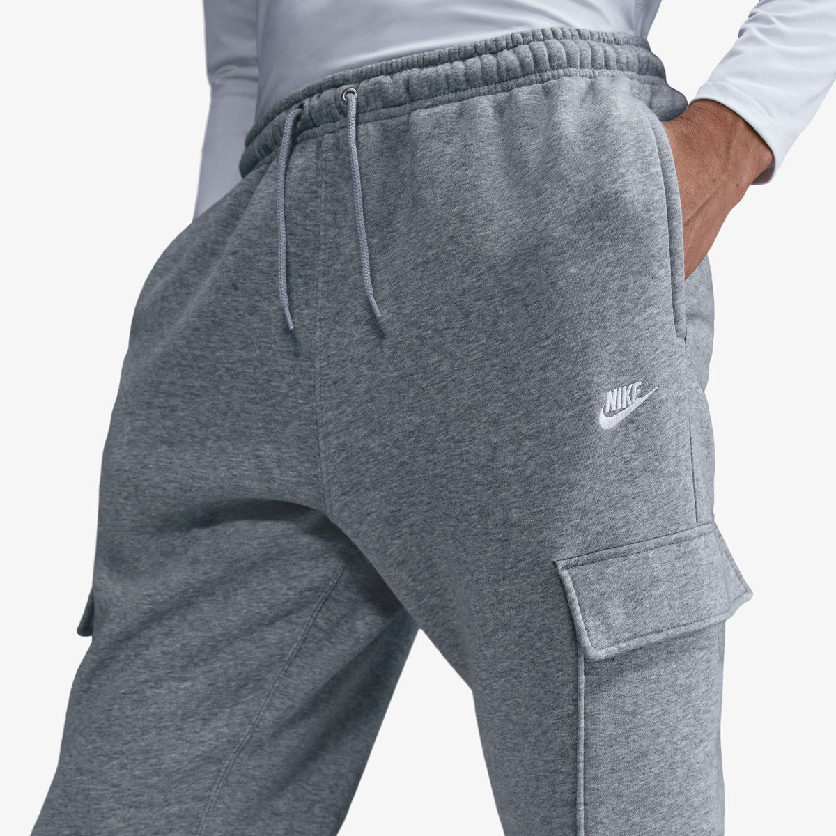 Nike Club Fleece Kargo Erkek Gri Eşofman Altı