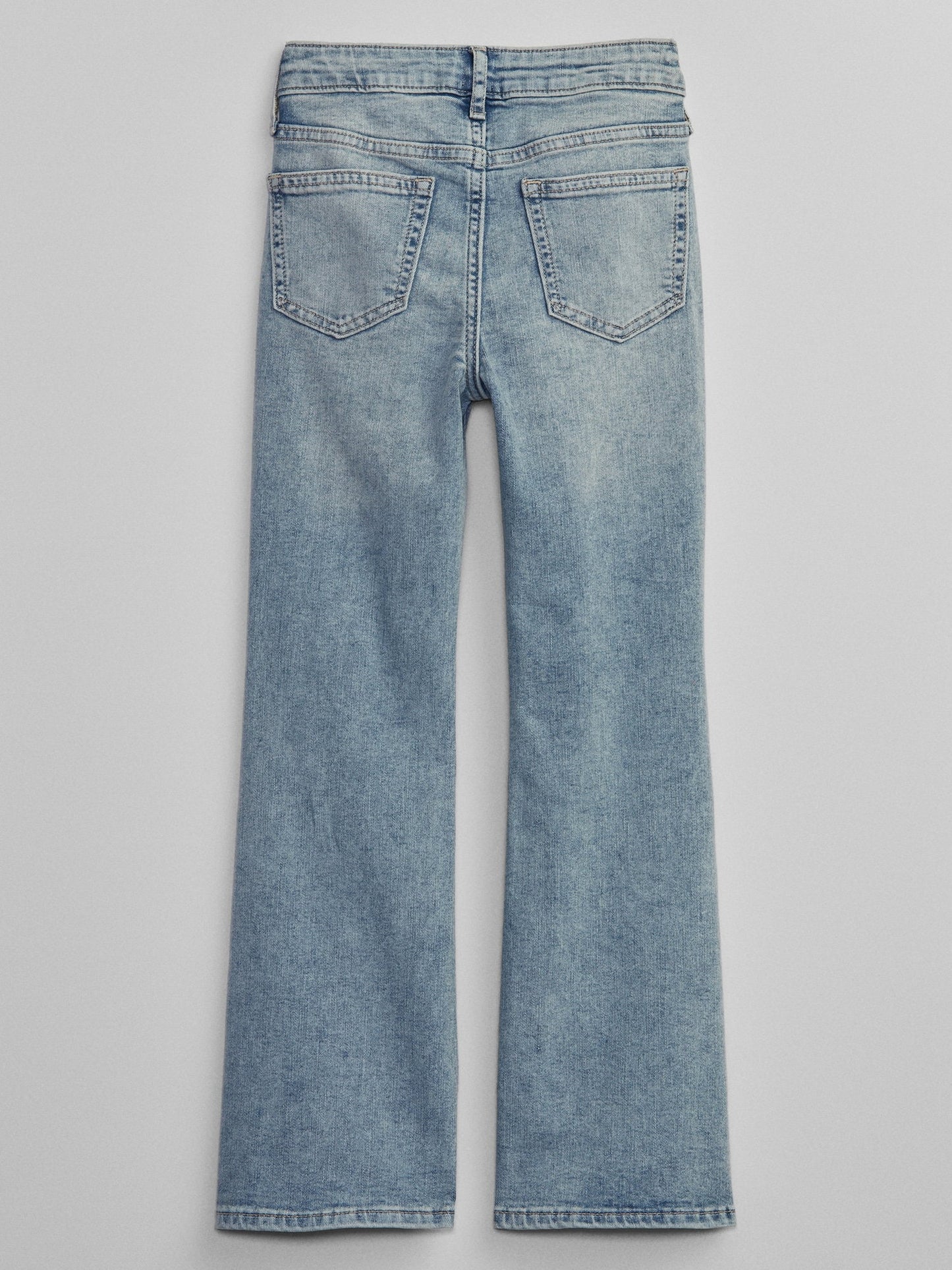 Açık Mavi High Rise '70s Flare Jean Pantolon