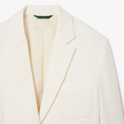Lacoste Kadın Relaxed Fit Krem Blazer