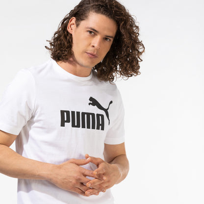 Puma Ess Logo Erkek Beyaz T-shirt