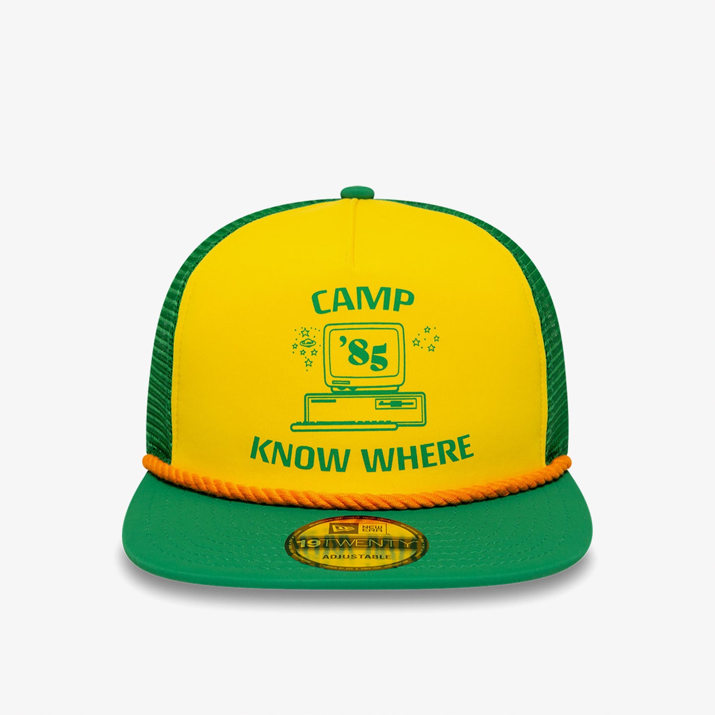 New Era Stranger Things 19twenty Trucker Snapback Unisex Yeşil/sarı Şapka