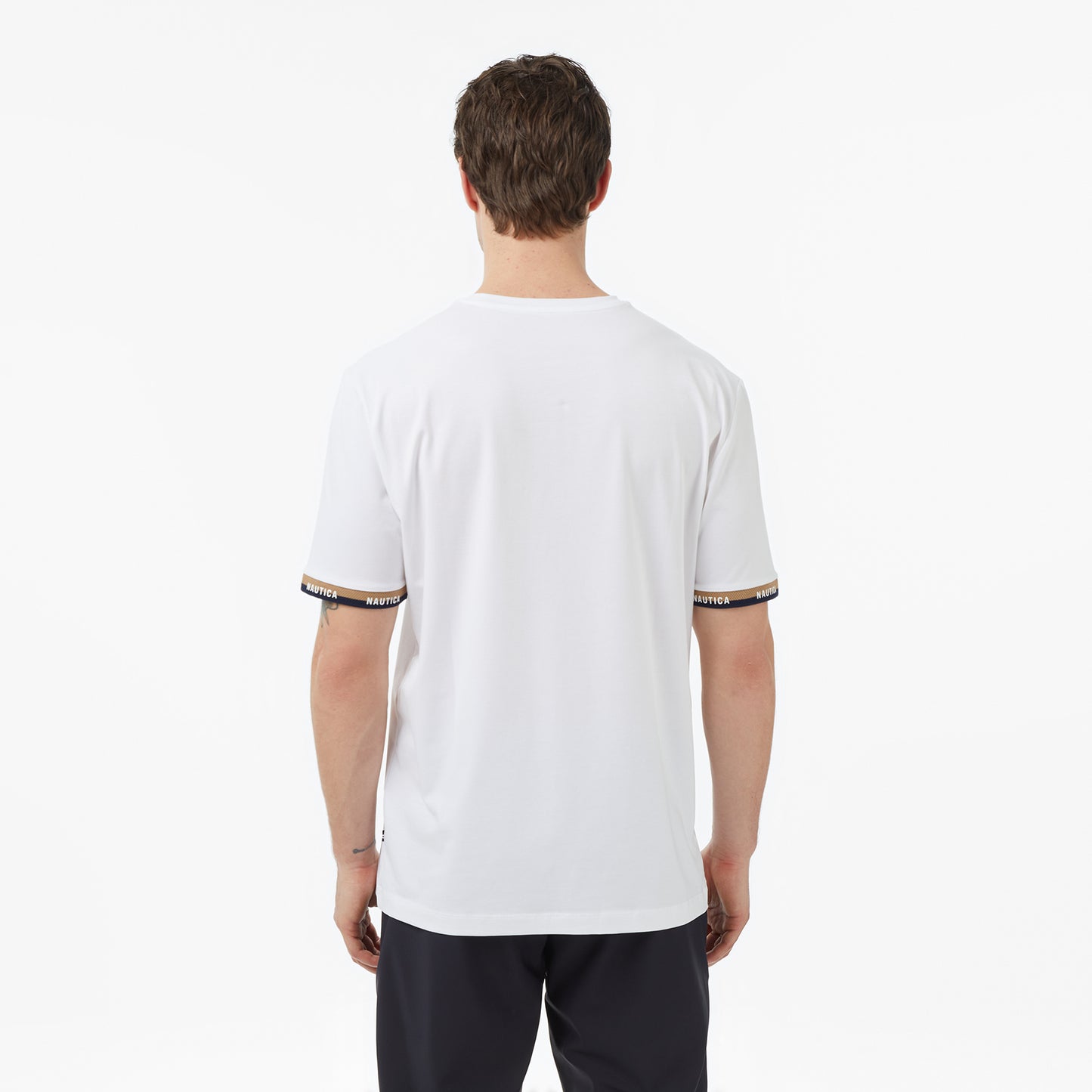 Nautica Erkek Beyaz Regular Fit T-shirt
