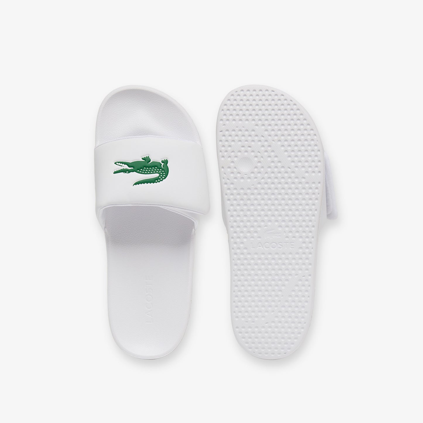 Lacoste Serve Slide Strap Erkek Beyaz Terlik