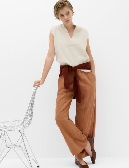 Lyocell Karışımlı Wide Leg Pantolon