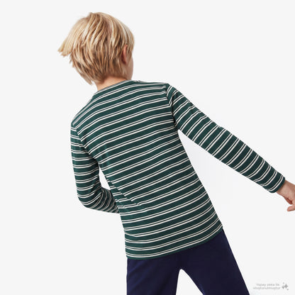 Lacoste Çocuk Bisiklet Yaka Yeşil T-shirt