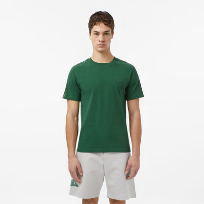 Lacoste Erkek Regular Fit Bisiklet Yaka Koyu Yeşil T-shirt