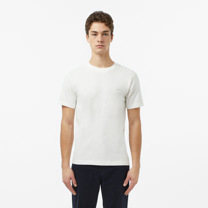 Lacoste Erkek Regular Fit Bisiklet Yaka Krem T-shirt