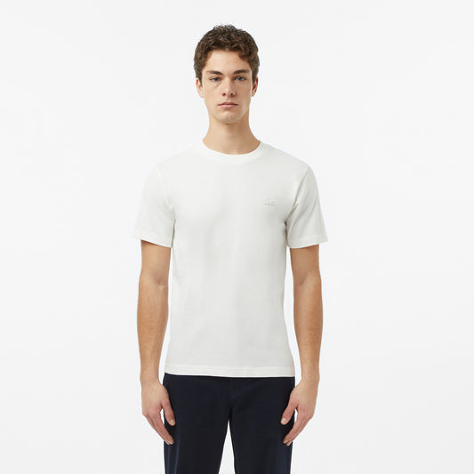 Lacoste Erkek Regular Fit Bisiklet Yaka Krem T-shirt