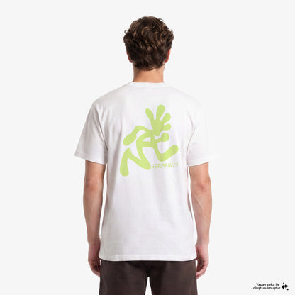 Gramicci Running Man Erkek Beyaz T-shirt