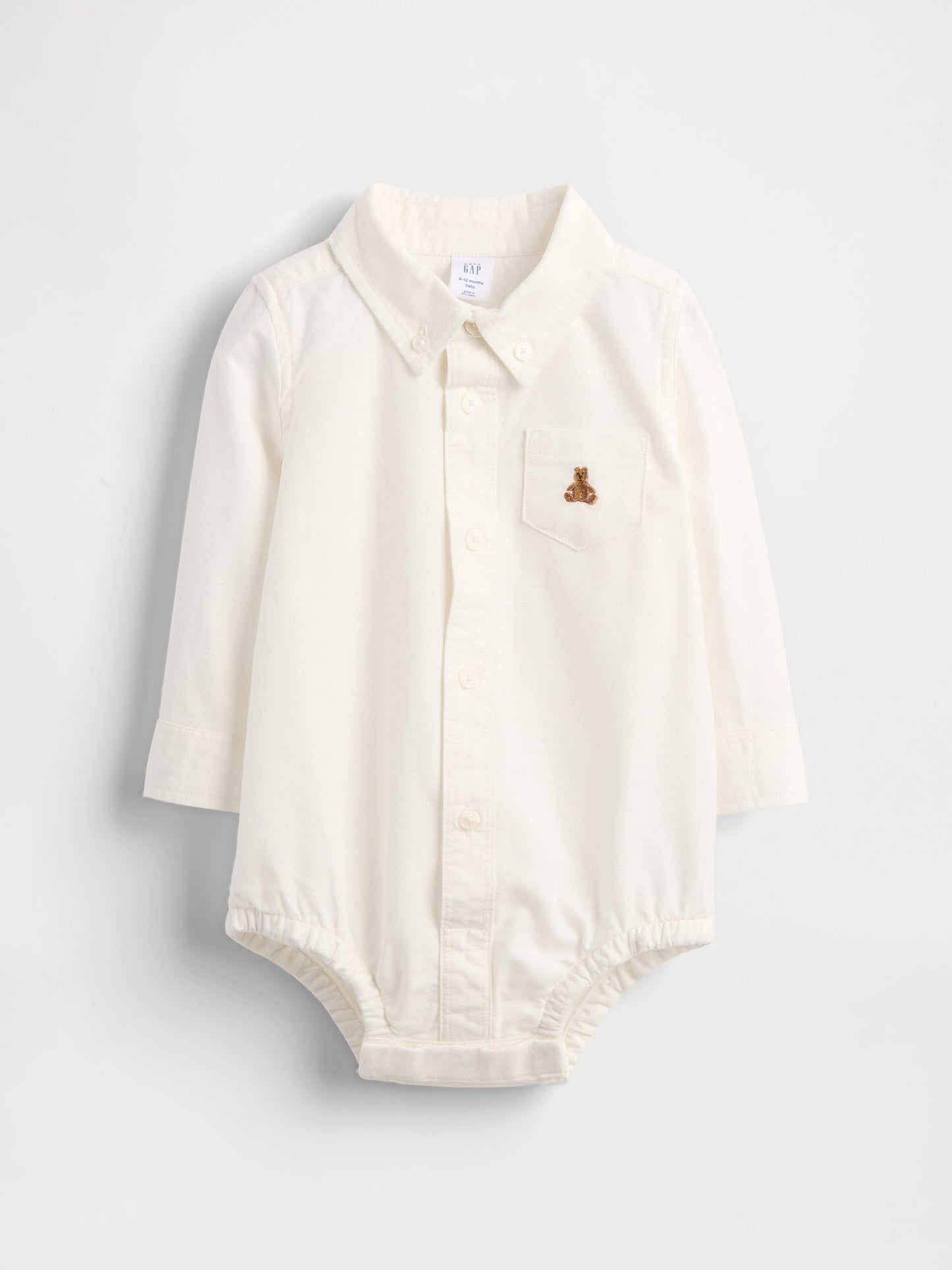 Beyaz Baby Oxford Bodysuit