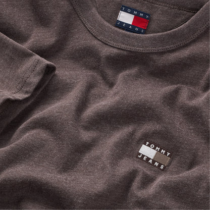 Tommy Hilfiger Jeans Reg Badge Erkek Kahverengi T-shirt
