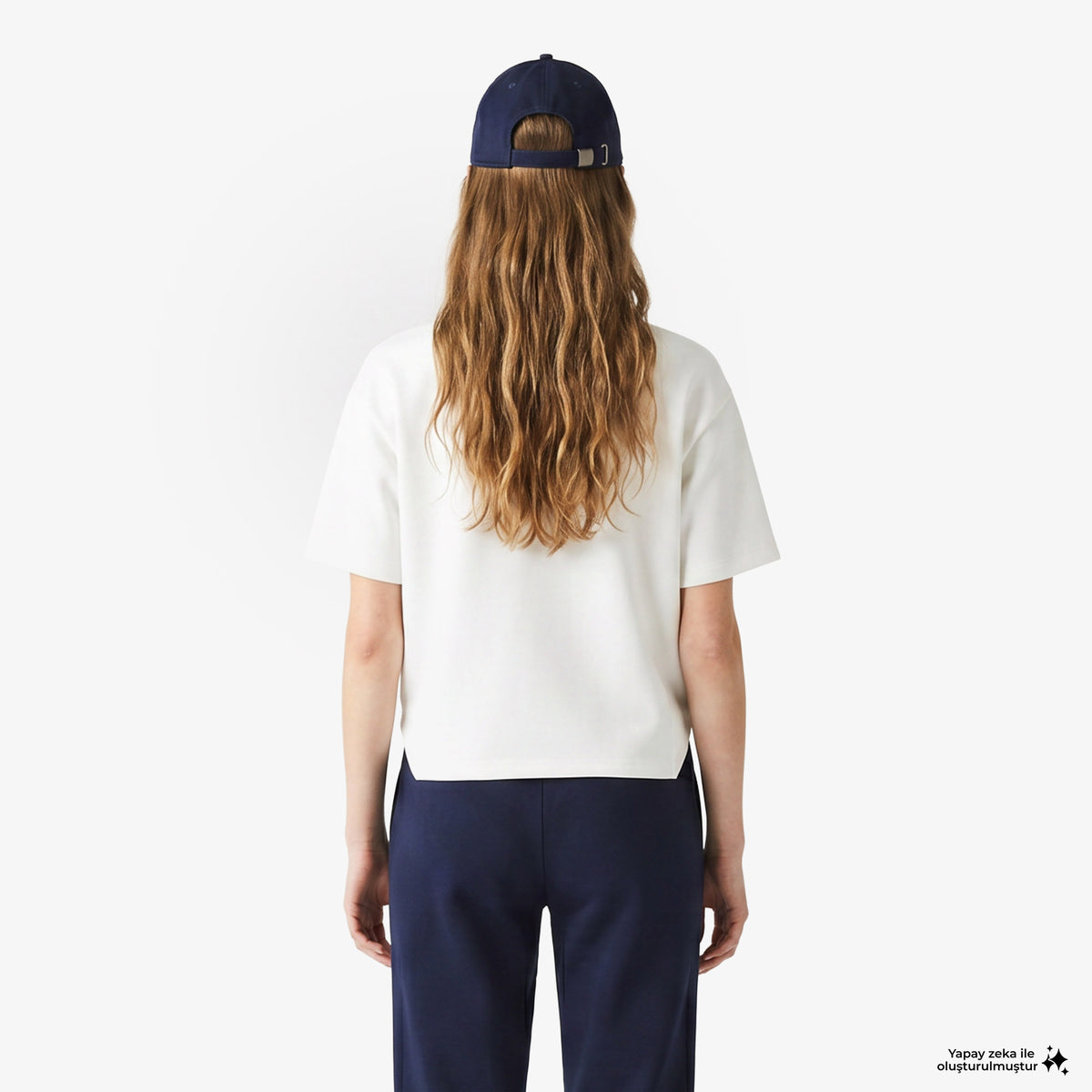 House Of Superstep X Lacoste Kapsul Koleksiyon Kadın Beyaz Sweatshirt