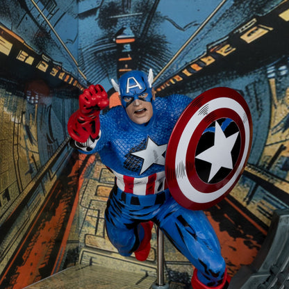 Mcfarlane Marvel Collection Captain America Unisex Renkli Figür