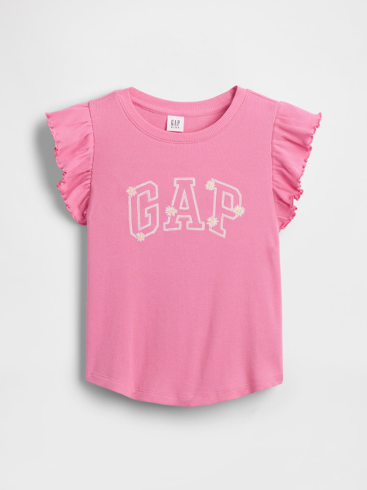 Pembe Arch Logo Ruffle T-shirt