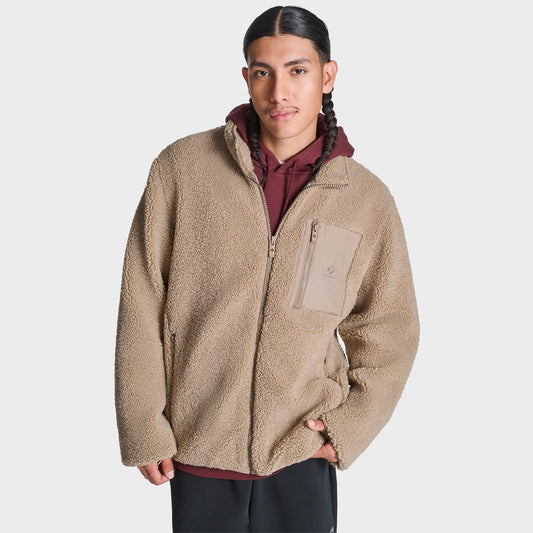 Converse Contrast Sherpa Erkek Kahverengi Ceket