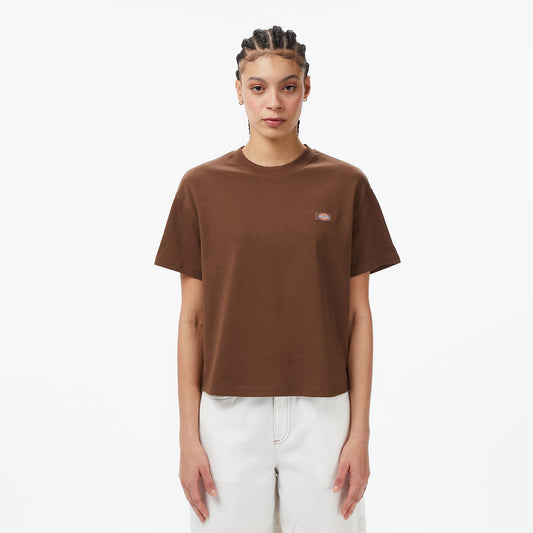 Dickies Oakport Boxy Kadın Kahverengi T-shirt
