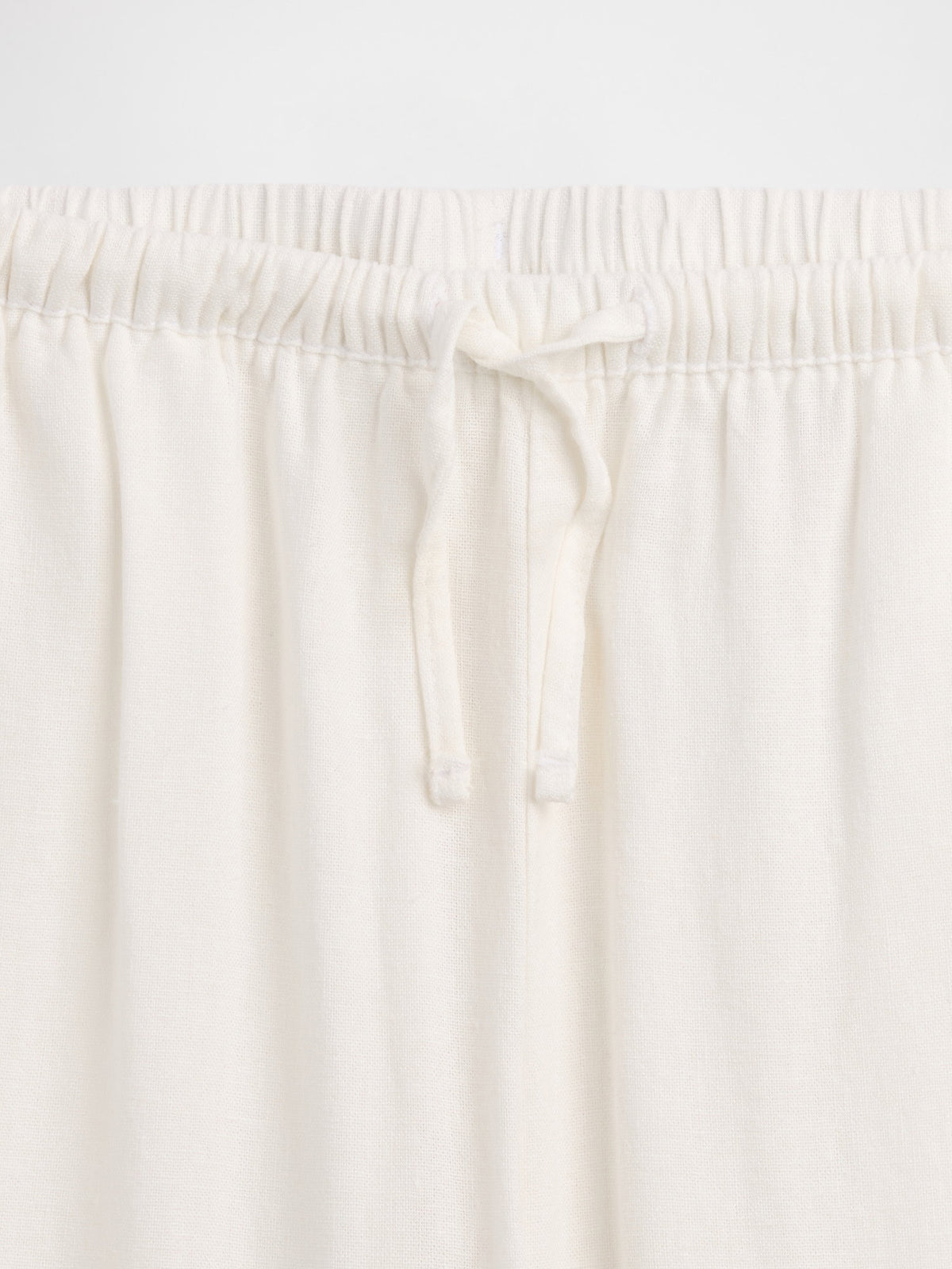 Beyaz Relaxed Pull-on Wide-leg Pantolon