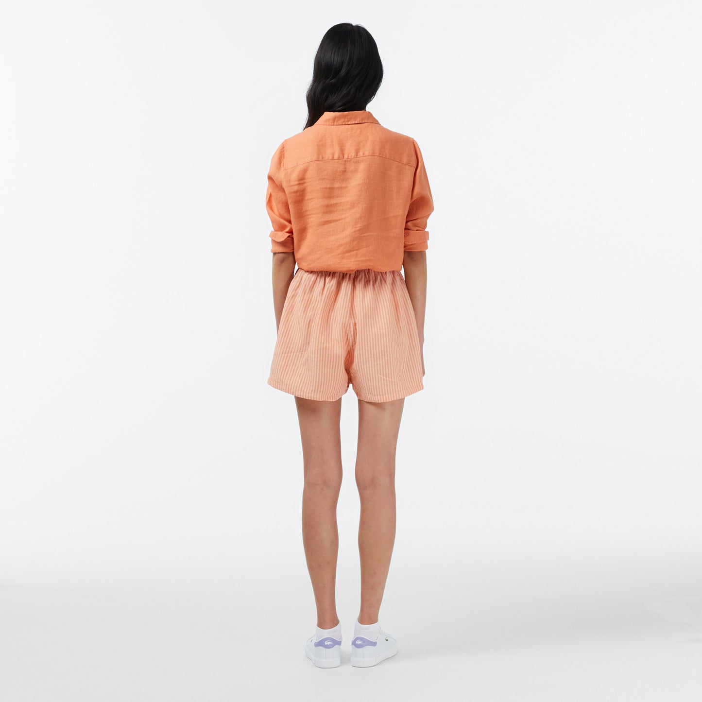 Lacoste Oversize Fit Kadın Turuncu Şort
