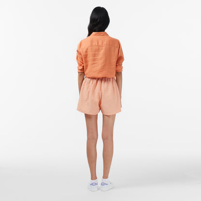 Lacoste Oversize Fit Kadın Turuncu Şort