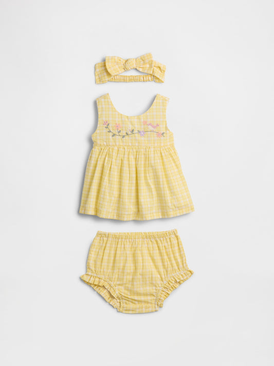 Sarı Three-piece Outfit Set
