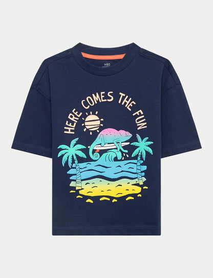 Desenli Çocuk T-shirt
