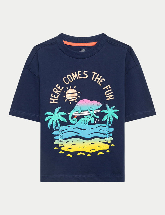 Desenli Çocuk T-shirt