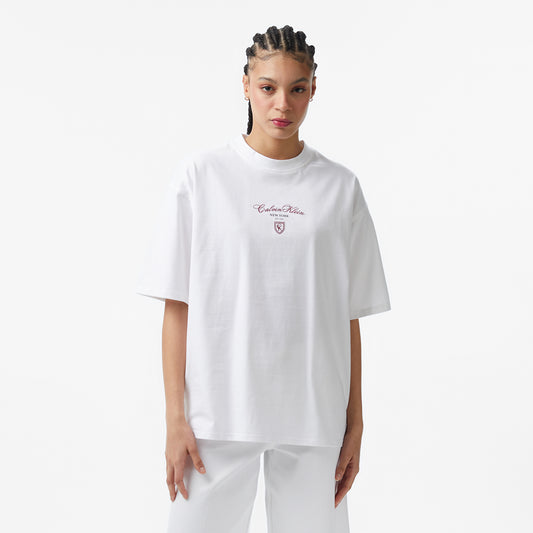 Calvin Klein Oversize Kadın Beyaz T-shirt