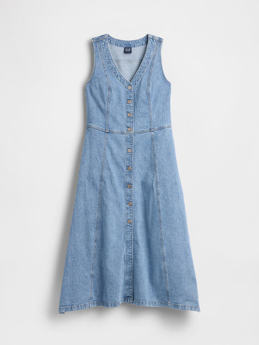 Mavi Denim Midi Elbise