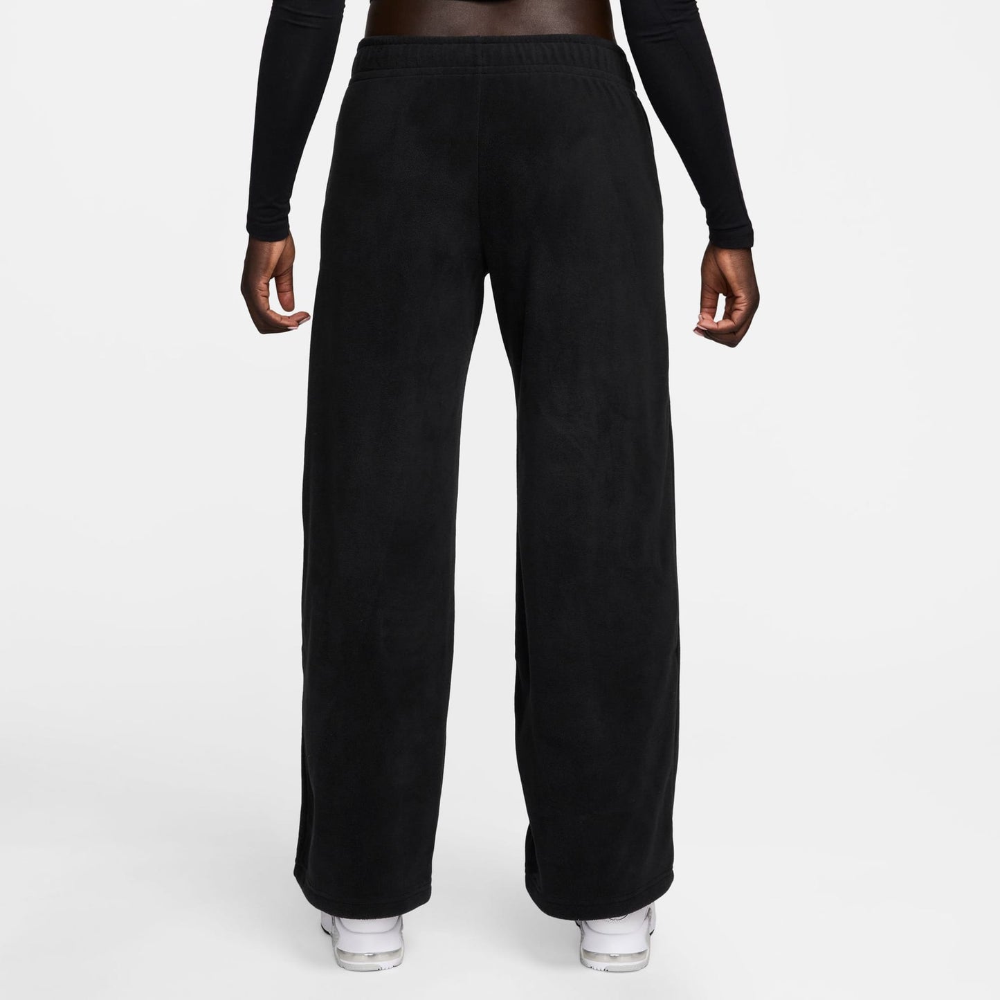 Nike Sportswear Club Fleece Mid-rise Wide Leg Kadın Siyah Eşofman Altı