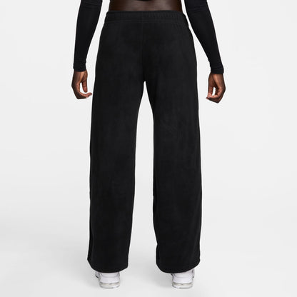 Nike Sportswear Club Fleece Mid-rise Wide Leg Kadın Siyah Eşofman Altı
