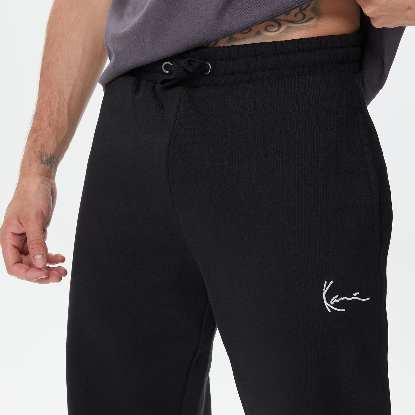 Karl Kani Small Signature Essential Regular Fit Erkek Siyah Eşofman Altı