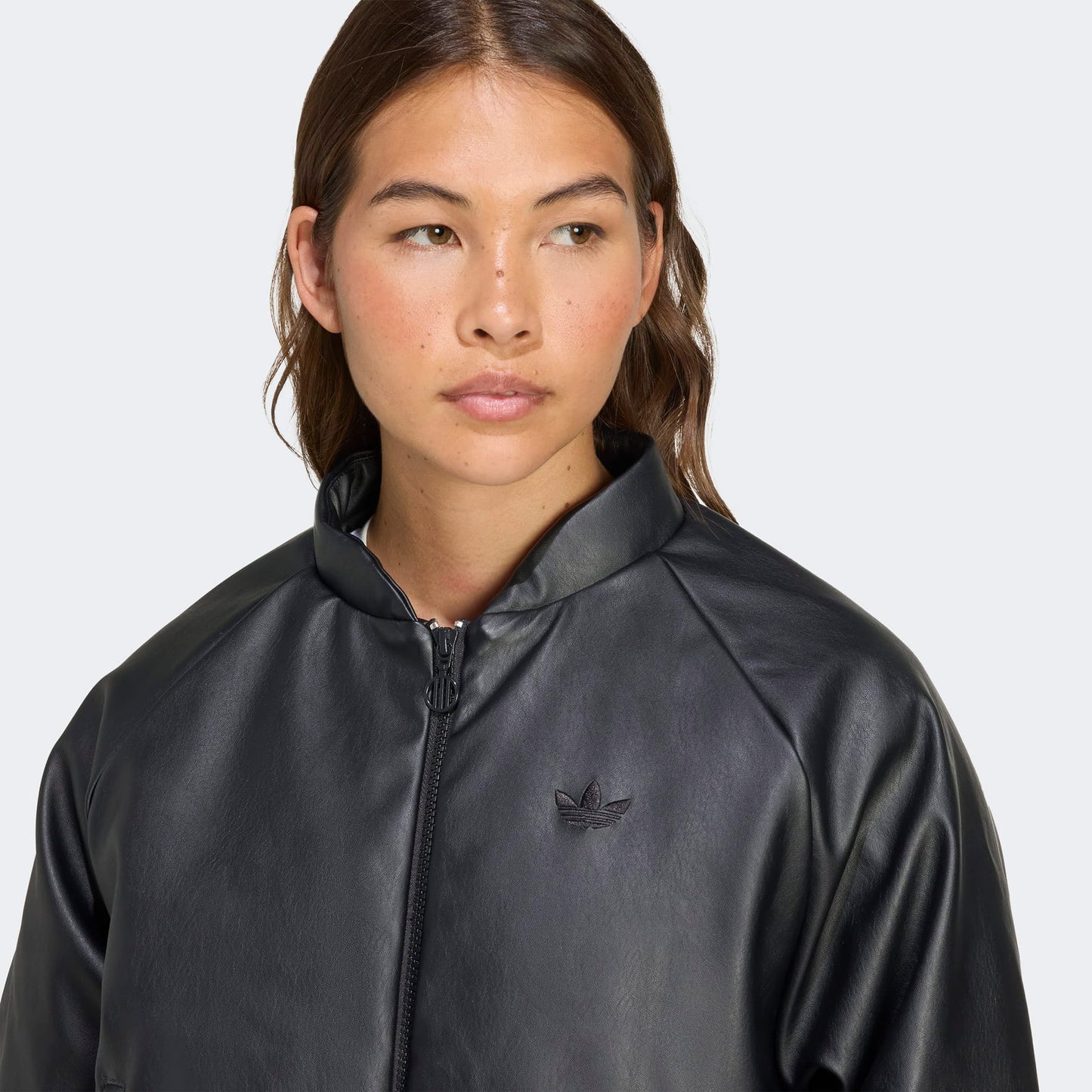 Adidas Pleather Bomber Kadın Siyah Ceket