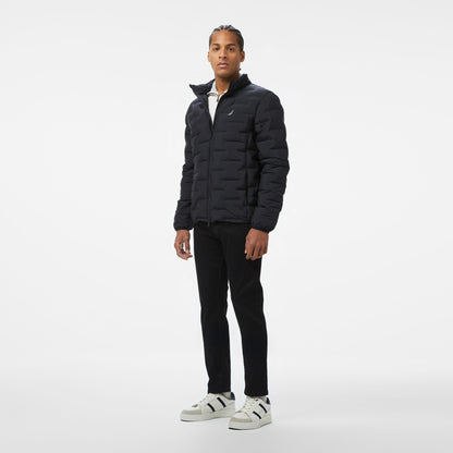 Nautica Erkek Siyah Standart Fit Dik Yaka Mont